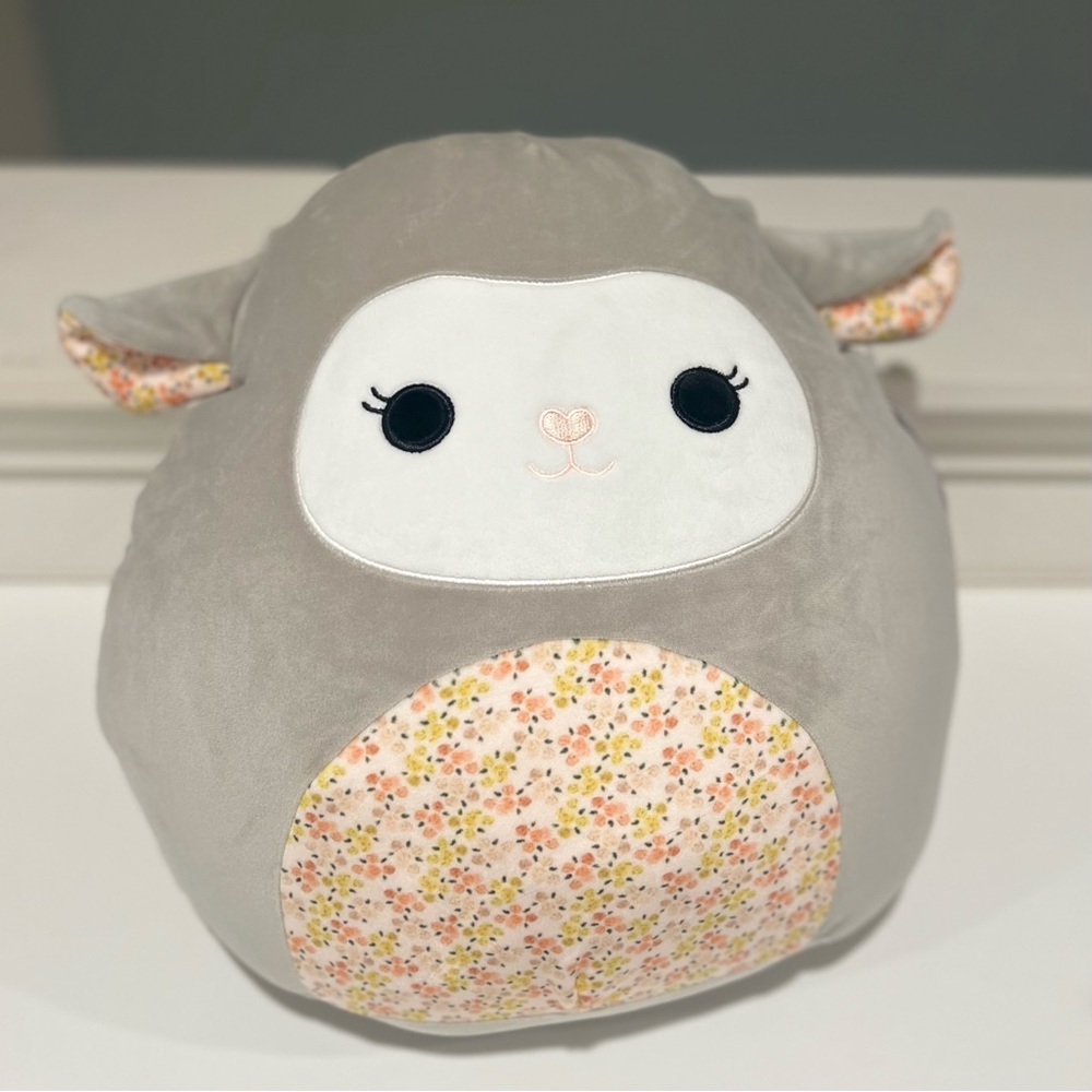 Elea the Lamb 14” Squishmallow Floral Belly Easter Spring BNWT